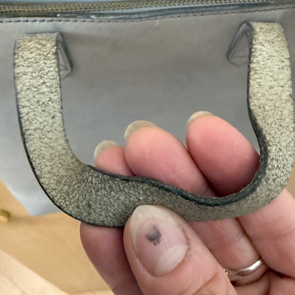 Madewell Zip-Top Medium Transport Tote in Grey/Blue - Picture 8 of 15